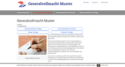 Desktop Screenshot of generalvollmacht-muster.de